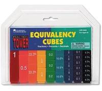 Fraction Tower Activity Set, Math Manipulatives, for Grades 1-6