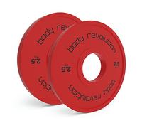 Body Revolution Fractional Bumper Plates 2 X 2.5Kg, Red