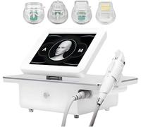Fractional RF Micro Needling Machine for Removing Scars and Stretch Marks, Facelifting Micro Needle RF Skin Tightening Machine with 2 Handles, for Face Lifting, Anti-Ageing