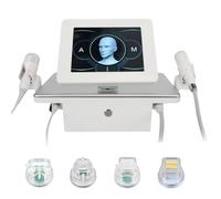 Fractional RF Micro Needling Machine, Skin Rejuvenation Beauty Machine, Face Lifting Microneedle RF Skin Tighten Machine, for Face Lift Anti-Aging Freckle Wrinkle Removal with 2 Handles