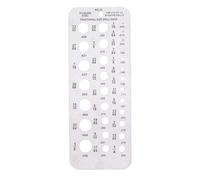 Fractional Size Drill Gauge 1/16-1/2in Stainless