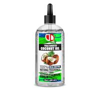 Fractionated Coconut Oil, 100% Pure Natural Carrier Oil for Skin, Hair, Lip Gloss, DIY Beauty Recipes, Aromatherapy, Massage, Cuticules - Cruelty Free, (50ml Clear Dropper)