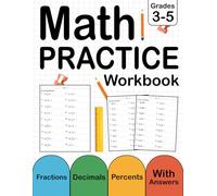 Fractions, Decimals And Percents Workbook For Grades 3-5 With Answers Key: Fractions, Decimals & Percents Math Practice Problems For Kids Ages 8-11 ... Decimals & Percents Worksheets For Grades 3-5