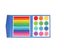 Fractions for Children, Educational Games for Mathematics Learning, Magnetic Set of Fractions for Primary School - for Classroom Teaching, Elementary School and Travel