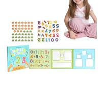 Fractions For Kids - Magnetic Wooden Fraction Puzzle 20cm Math Learning Toy | Early Education Activity Board For Children Classroom Homeschool Use | Educational Numbers Letters Teaching Aid Set