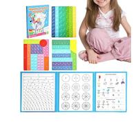 Fractions for Kids, Math Manipulatives Puzzle Toy, Magnetic Fraction Tiles and Circles Set, for Homeschool Classroom Travel Teaching