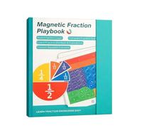 Fractions Teaching Aids Manipulatives Fraction Book Learning Tools Math Learning Puzzle Block Set for Addition & Subtraction Demonstration