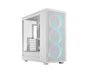 Fractual Epoch XL White TG RGB Mid Tower Gaming Case - White