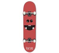 Fracture Lil Monsters Complete Skateboard - Red 8"