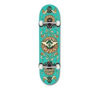 Fracture x Adswarm 2 The Golden Ratio Factory Complete Skateboard Turquoise 8.25"