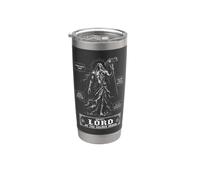 Fractured Boss Anatomy Chart Dark Fantasy Gaming Blueprint Stainless Steel Insulated Tumbler