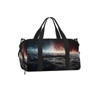 Fractured Cosmos Large Capacity Handheld Crossbody Bag Light Sturdy Water Repellent for Travel Outdoor