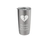 Fractured Heart Mugshot Life Statement Stainless Steel Insulated Tumbler