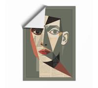 Fractured Presence Abstract Unframed Wall Art Print A1 (84.1×59.4cm), Wall Decor for Living Room, Bedroom, Office & Home, Art Gift