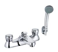 Fradswell Contemporary Bathroom Mono Basin Tap - Round Lever, 155 x 42mm, Chrome