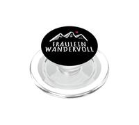 Fräulein Wandervoll Hiking Woman Hobby Mountains Ladies PopSockets PopGrip for MagSafe