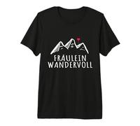 Fräulein Wandervoll Hiking Woman Hobby Mountains Ladies Premium T-Shirt