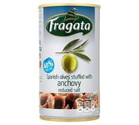Fragata Olives Stuffed with Anchovy Reduced Salt 350g - Pack of 6