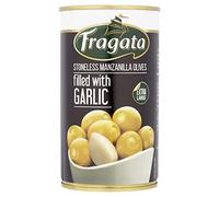 Fragata Stoneless Olives filled with Garlic (8x350g case)