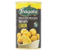Fragata Stoneless Olives Filled with Lemon (8x350g case) Green Olives Extra Large