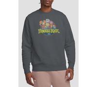 Fraggle Rock Circle Logo Sweatshirt, Charcoal Jim Henson Charcoal XXL