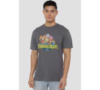 Fraggle Rock Circle Logo T Shirt, Charcoal Jim Henson Charcoal S