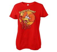 Fraggle Rock Officially Licensed Red - Fragggrrrl Power Women T-Shirt (Red), Medium