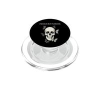 Fragile But Fearless Skull Butterfly Gothic Dark Aesthetic PopSockets PopGrip for MagSafe