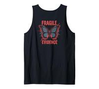 Fragile Evidence Butterfly Grunge Dark Aesthetic (ART BACK) Tank Top