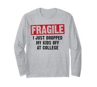 Fragile I Just Dropped My Kids at College Mom Dad Retro Long Sleeve T-Shirt