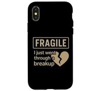 Fragile I Just Went Through A Breakup Broken Heart Case for iPhone X/XS