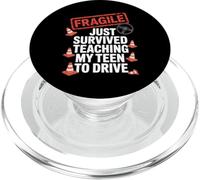 Fragile Just Survived Teaching My Teen to Drive Graphic PopSockets PopGrip for MagSafe