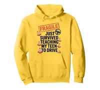 Fragile Just Survived Teaching My Teen to Drive Graphic Pullover Hoodie