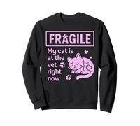 Fragile My Cat Is At The Vet Right Now Cat Mom Sweatshirt