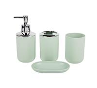 Fragile Resistant Bathroom Accessories Set 4 Pieces Storage For Soap Dish Toothbrush Holder Tray Organization Bathroom Organizers Set