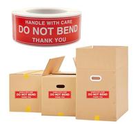 Fragile Sticker Labels Do Not Bend for Boxes, 300 PCS | Red Warning Packing Shipping Labels with Strong Adhesive, Handle with Care, 1" x 3" (25mm x 75mm)