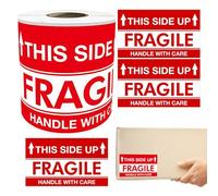 Fragile Stickers 76x127mm - Care Fragile Stickers Shipping Stickerss Box, Handle with Care Stickerss - Handle with Caree - Keep Dry - Don't Stack Or Drop - This Way Up - Self-Adhesive Paper