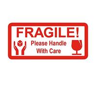 Fragile with Images - Small Packing Sticky Labels/Stickers (1000 Labels on Sheets)