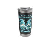 Fragile X Syndrome Strong Awareness Support Warrior Strength Stainless Steel Insulated Tumbler