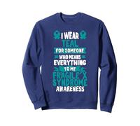 Fragile X Syndrome T Shirt Teal Awareness Ribbon Sweatshirt