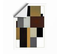 Fragmented Forms Geometric Unframed Wall Art Print A1 (84.1×59.4cm), Wall Decor for Living Room, Bedroom, Office & Home, Art Gift