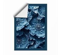 Fragmented Ice Minimalist Unframed Wall Art Print A2 (59.4×42cm), Wall Decor for Living Room, Bedroom, Office & Home, Art Gift