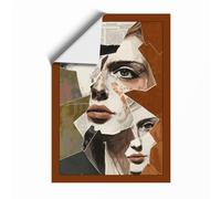 Fragmented Identity Eclectic Unframed Wall Art Print A4 (29.7×21cm), Wall Decor for Living Room, Bedroom, Office & Home, Art Gift