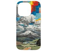 Fragmented Mountain Landscape Digital Art Case for iPhone 14 Pro