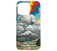 Fragmented Mountain Landscape Digital Art Case for iPhone 15 Pro Max