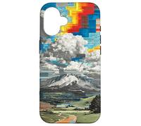 Fragmented Mountain Landscape Digital Art Case for iPhone 16
