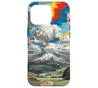 Fragmented Mountain Landscape Digital Art Case for iPhone 16 Pro