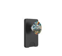 Fragmented Mountain Landscape Digital Art PopSockets PopWallet for MagSafe