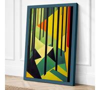 Fragmented Perspectives Canvas Wall Art Print 30x20 Inch