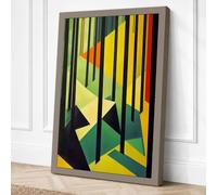 Fragmented Perspectives Canvas Wall Art Print 36x24 Inch